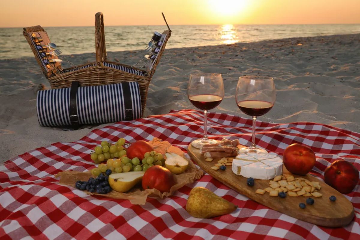 Relaxing at the beach